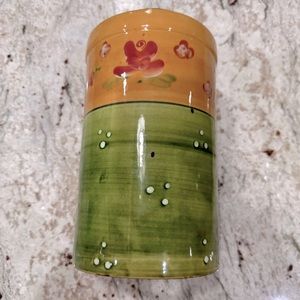 Beautifully Colorful Centrum Tuscan Rose kitchen tool holder, vase or serveware.